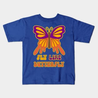 fly like butterfly 1 (2) Kids T-Shirt